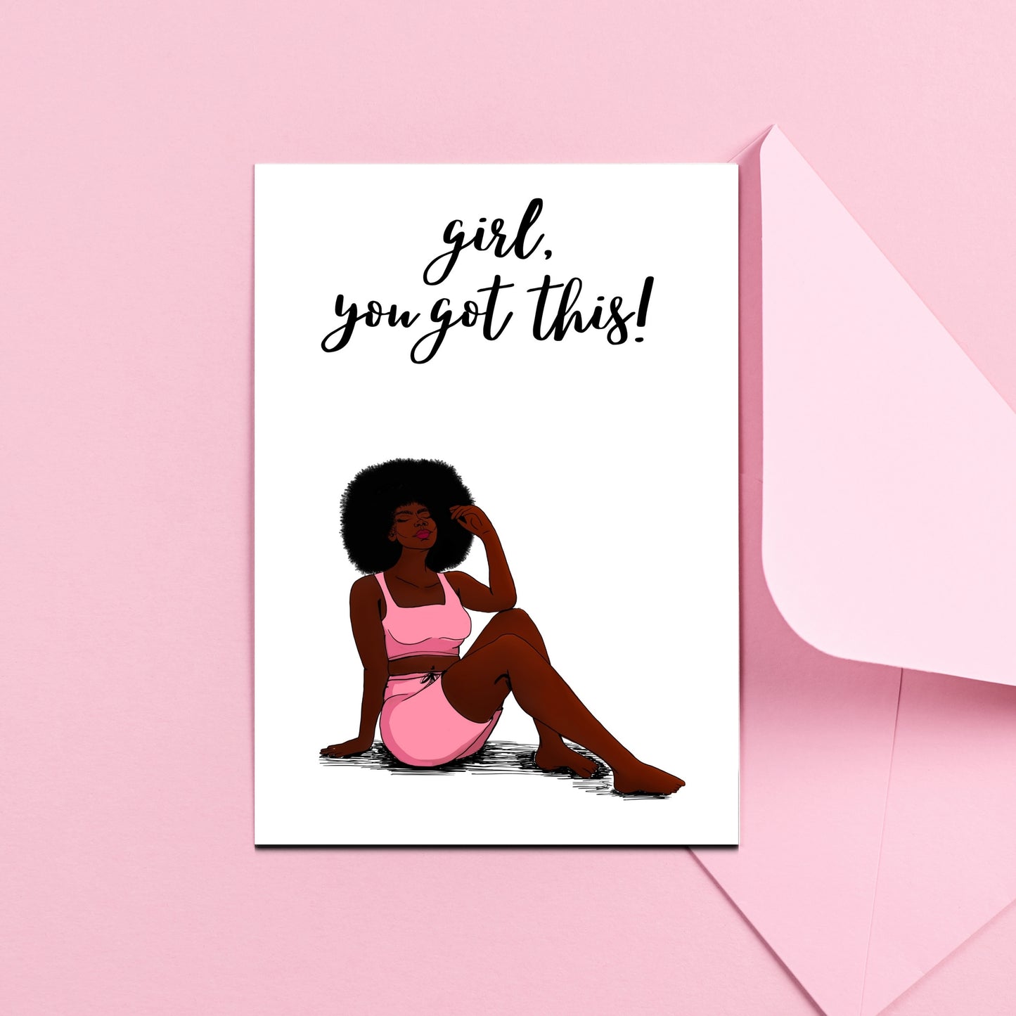 Black Girl Greeting Card 6 Pack Bundle