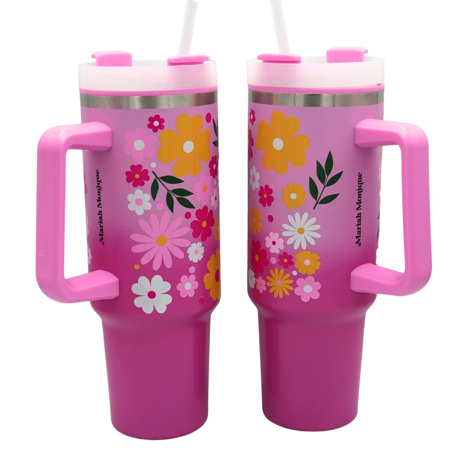 Black Girl Magic Floral 40oz Cup Pink