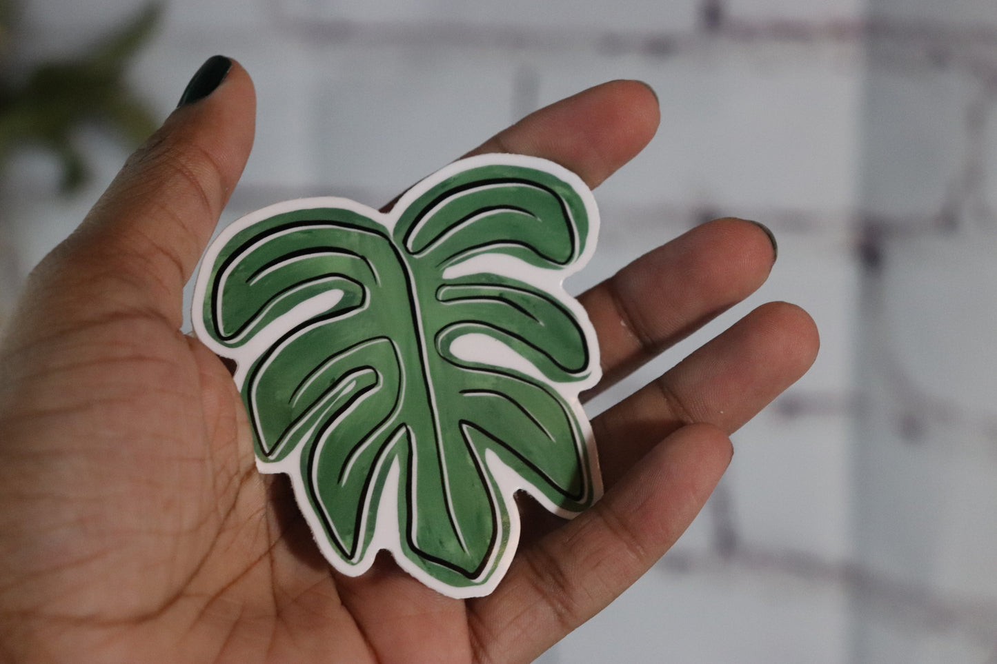 Monstera Leaf 3 Inch Vinyl Sticker