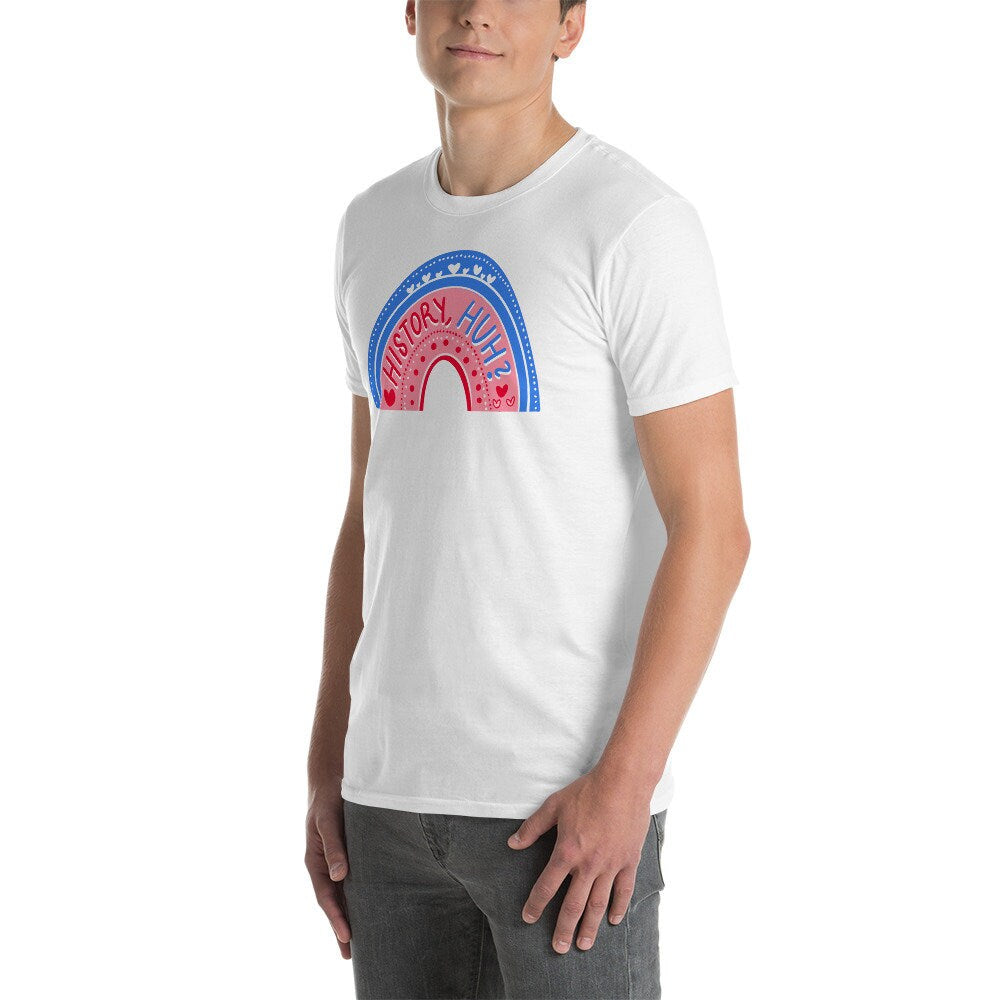 History, Huh? Alex and Henry Quote Short-Sleeve Unisex T-Shirt, Red White & Royal Blue