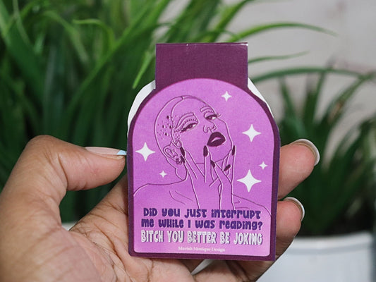 Maddy Euphoria Magnetic Bookmark| Alexa Demie, Bookish, Book Gifts, Preppy,Bad Bitch, Did You Just Interrupt Me, Maddy Perez, Purple, Retro